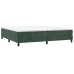 Estructura cama sin colchón terciopelo verde oscuro 200x200 cm