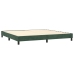 Estructura cama sin colchón terciopelo verde oscuro 200x200 cm