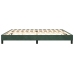 Estructura cama sin colchón terciopelo verde oscuro 200x200 cm