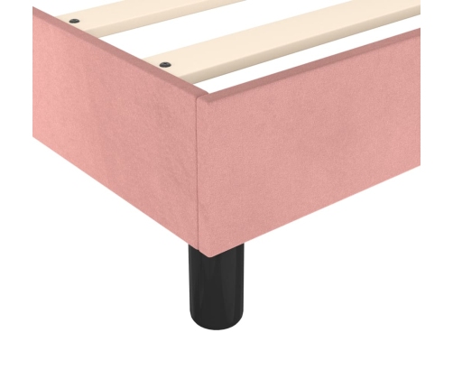 vidaXL Estructura de cama de terciopelo rosa 200x200 cm