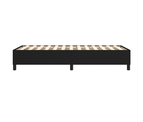 Estructura de cama sin colchón tela negro 90x190 cm