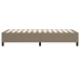 Estructura de cama sin colchón tela gris taupe 90x190 cm