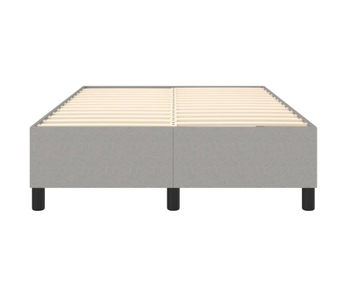 Estructura de cama sin colchón tela gris claro 120x200 cm