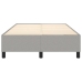 Estructura de cama sin colchón tela gris claro 120x200 cm