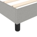 Estructura de cama sin colchón tela gris claro 120x200 cm