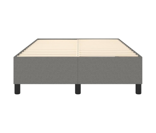 vidaXL Estructura de cama de tela gris oscuro 120x200 cm