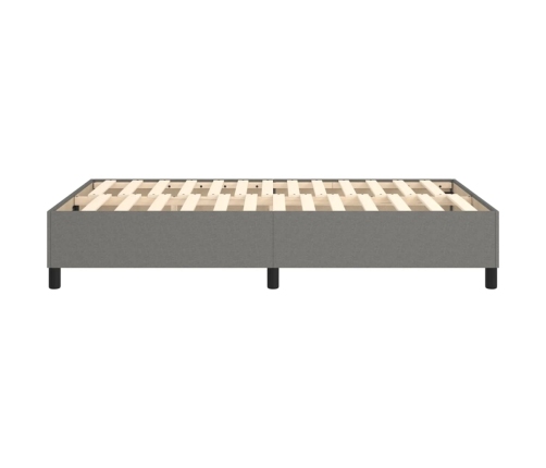 vidaXL Estructura de cama de tela gris oscuro 120x200 cm