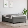 vidaXL Estructura de cama de tela gris oscuro 120x200 cm