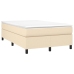 Estructura de cama sin colchón tela crema 120x200 cm