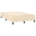 Estructura de cama sin colchón tela crema 120x200 cm