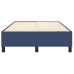 Estructura de cama sin colchón tela azul 120x200 cm