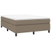 Cama sin colchón tela gris taupe 140x190 cm