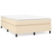 vidaXL Estructura de cama de tela color crema 140x190 cm