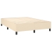 vidaXL Estructura de cama de tela color crema 140x190 cm