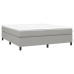 Cama sin colchón tela gris claro 180x200 cm