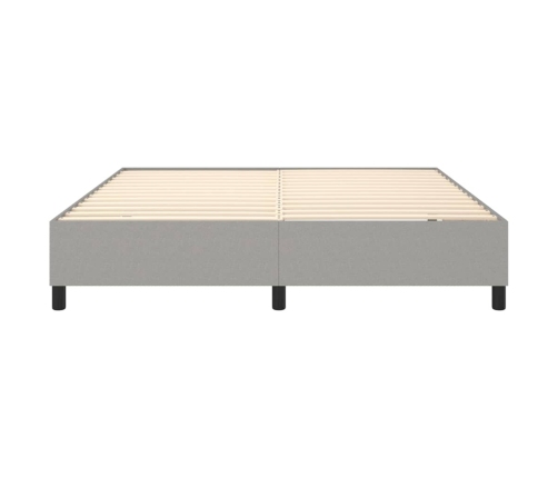 Cama sin colchón tela gris claro 180x200 cm