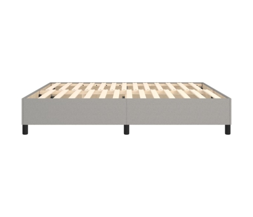 Cama sin colchón tela gris claro 180x200 cm