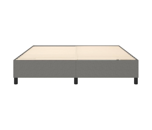 Estructura de cama tela gris oscuro 180x200 cm