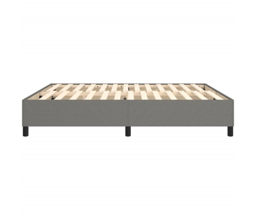 Estructura de cama tela gris oscuro 180x200 cm