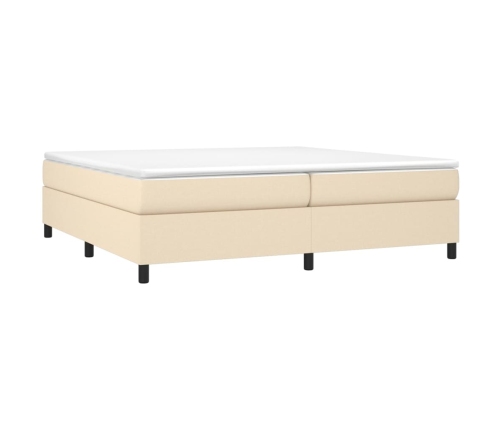 vidaXL Estructura de cama de tela color crema 200x200 cm