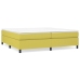 Estructura de cama sin colchón tela verde 200x200 cm