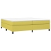 Estructura de cama sin colchón tela verde 200x200 cm