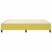 Estructura de cama sin colchón tela verde 200x200 cm