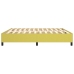 Estructura de cama sin colchón tela verde 200x200 cm
