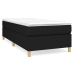 Estructura de cama sin colchón tela negro 80x200 cm