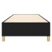 Estructura de cama sin colchón tela negro 80x200 cm