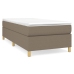 Estructura de cama sin colchón tela gris taupe 100x200 cm