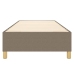 Estructura de cama sin colchón tela gris taupe 100x200 cm