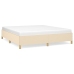 vidaXL Estructura de cama tela color crema 180x200 cm