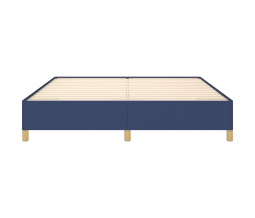 Cama sin colchón tela azul 180x200 cm