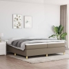 vidaXL Estructura de cama de tela gris taupe 200x200 cm