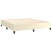 vidaXL Estructura de cama de cuero sintético color crema 160x200 cm