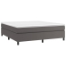 vidaXL Estructura de cama de cuero sintético gris 160x200 cm