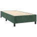 Estructura de cama sin colchón terciopelo verde oscuro 80x200cm