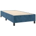 Estructura de cama sin colchón terciopelo azul oscuro 80x200 cm