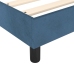 Estructura de cama sin colchón terciopelo azul oscuro 80x200 cm