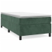 Estructura de cama sin colchón terciopelo verde oscuro 90x190cm