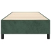 Estructura de cama sin colchón terciopelo verde oscuro 90x190cm