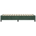 Estructura de cama sin colchón terciopelo verde oscuro 90x190cm