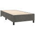 Estructura de cama de terciopelo gris oscuro 90x200 cm