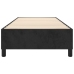 Estructura de cama sin colchón terciopelo negro 100x200 cm