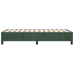 Estructura cama sin colchón terciopelo verde oscuro 100x200 cm
