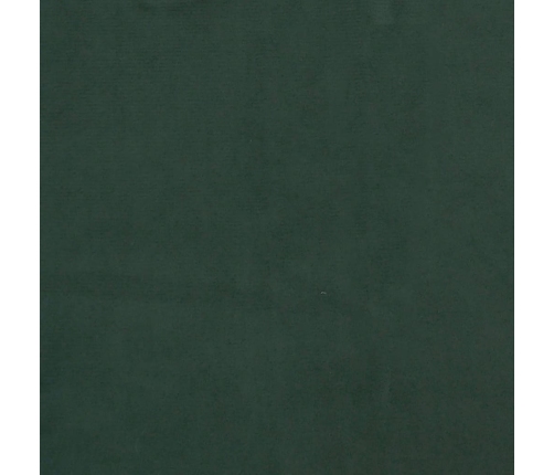 Estructura cama sin colchón terciopelo verde oscuro 100x200 cm