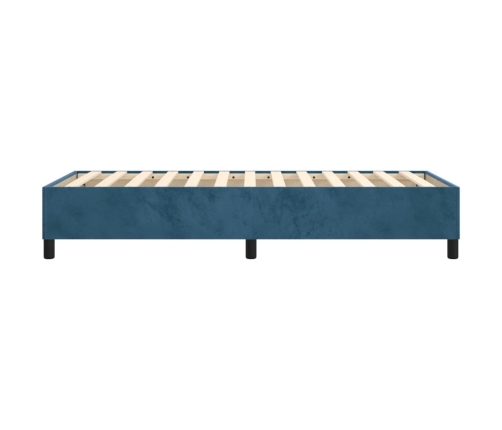 vidaXL Estructura de cama de terciopelo azul 100x200 cm