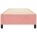 Estructura de cama sin colchón terciopelo rosa 100x200 cm