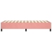 Estructura de cama sin colchón terciopelo rosa 100x200 cm